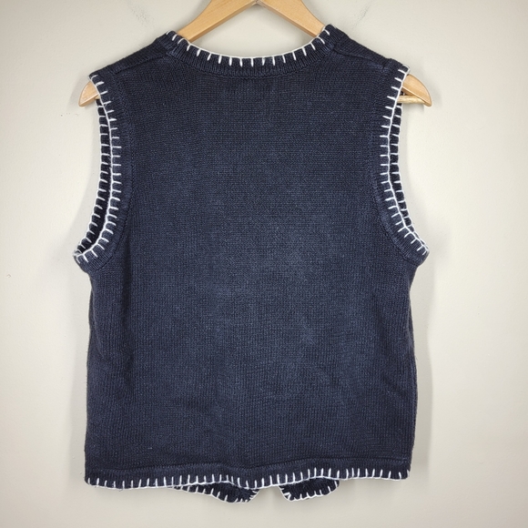 Vintage BP Design Ugly Sweater Vest Knit Winter Gloves Hats Novelty Medium - Picture 5 of 7